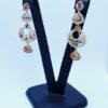 Gold Plated Necklace Set 925 Silver With Colored Zircons