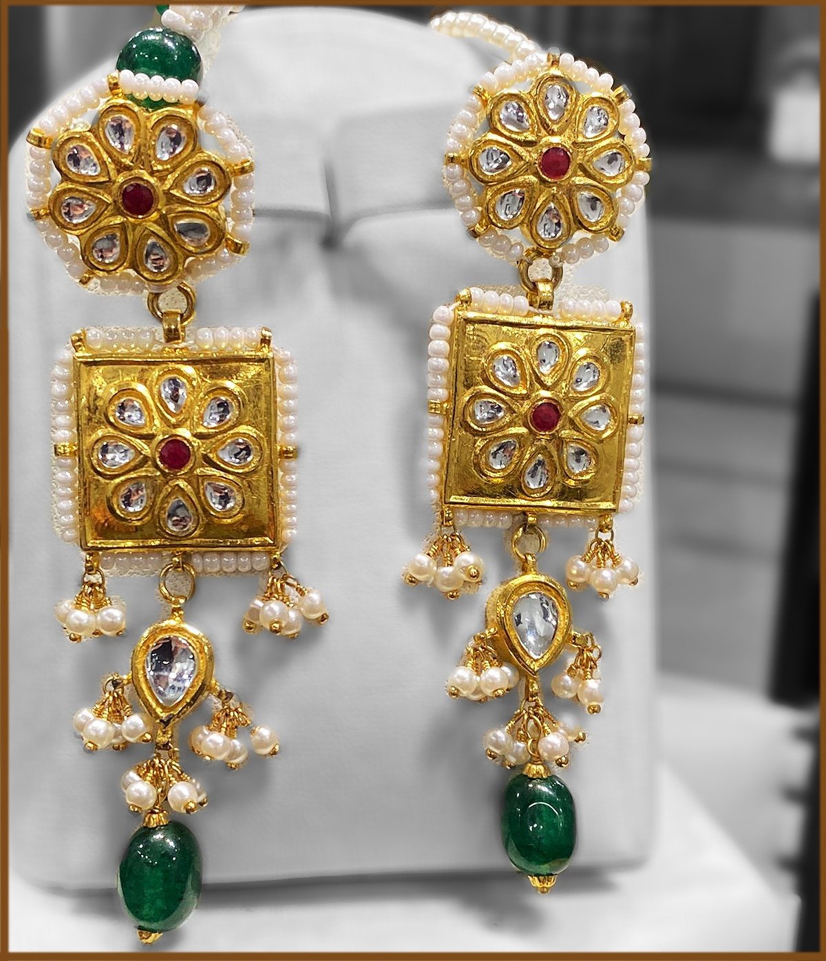 Kundan Bridal Set 925 Silver