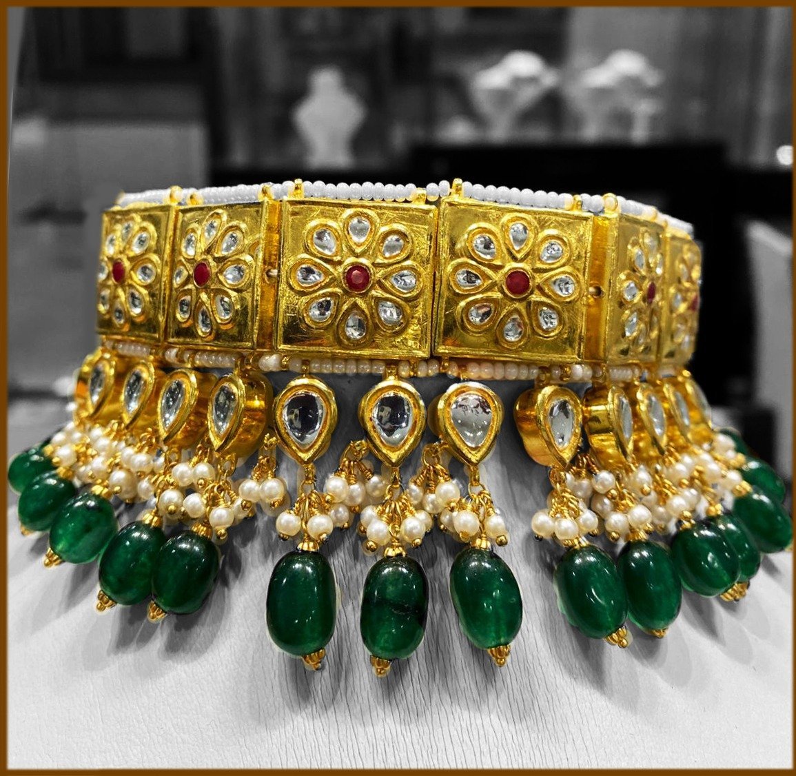 Kundan Bridal Set 925 Silver