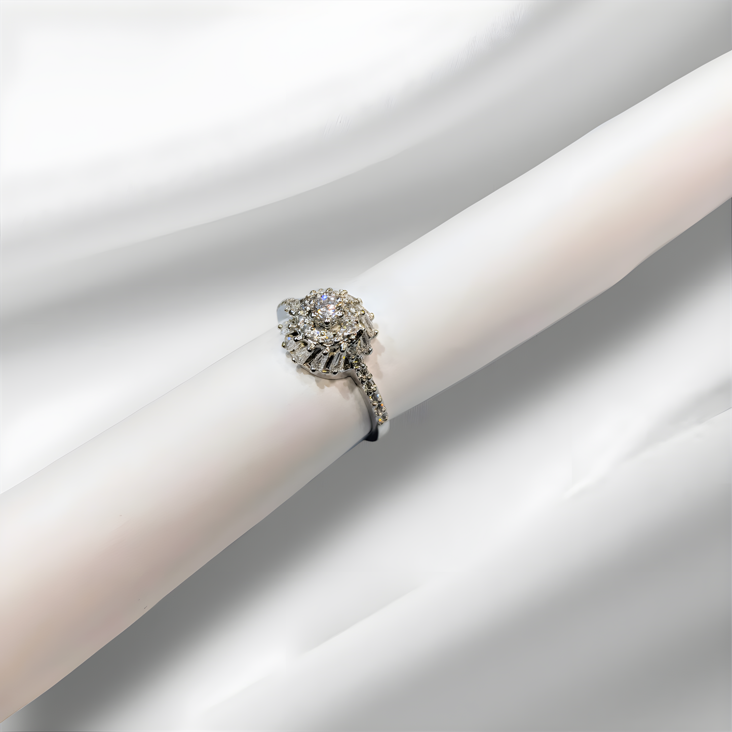 Solitaire Ring Sterling Silver