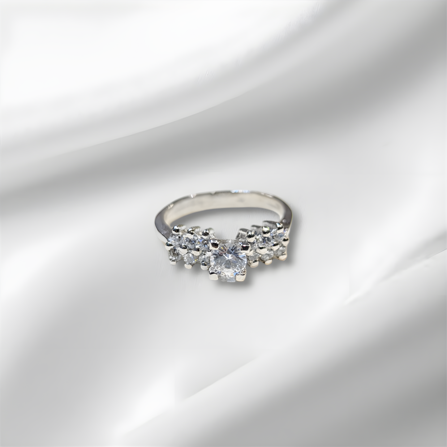 Solitaire Ring Sterling Silver
