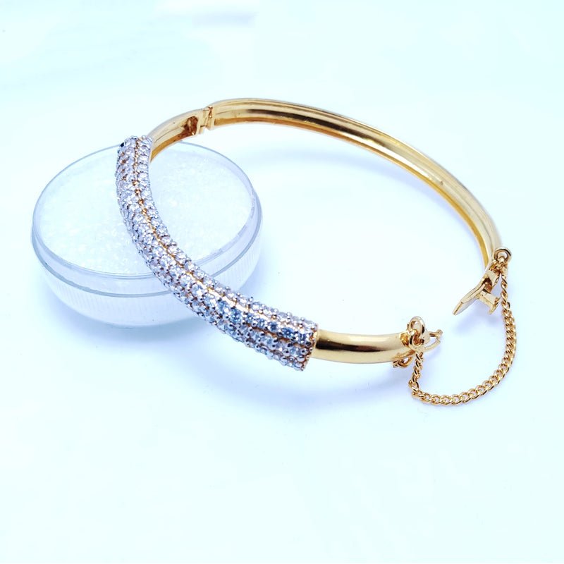 Gold Plated Handmade Diamond Bracelet. (925 Silver)