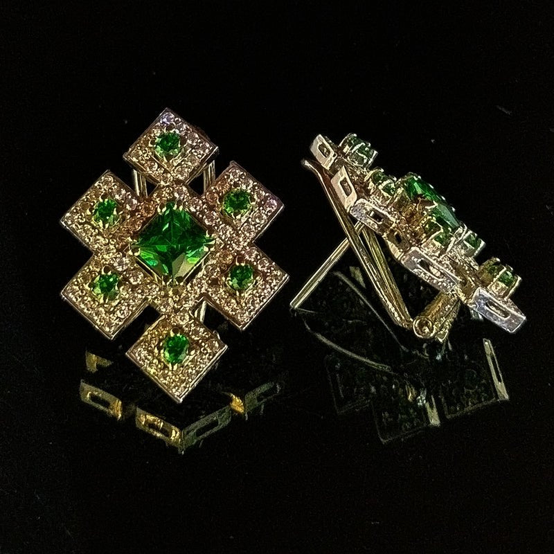 geometrical earrings (925 Sterling Silver)