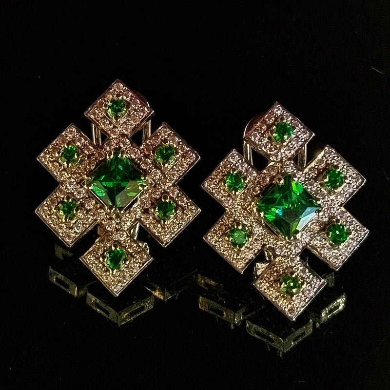 geometrical earrings (925 Sterling Silver)