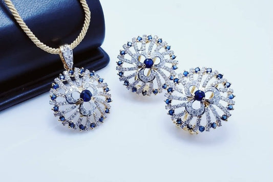Gold Plated Pendant Set. (925 Silver)