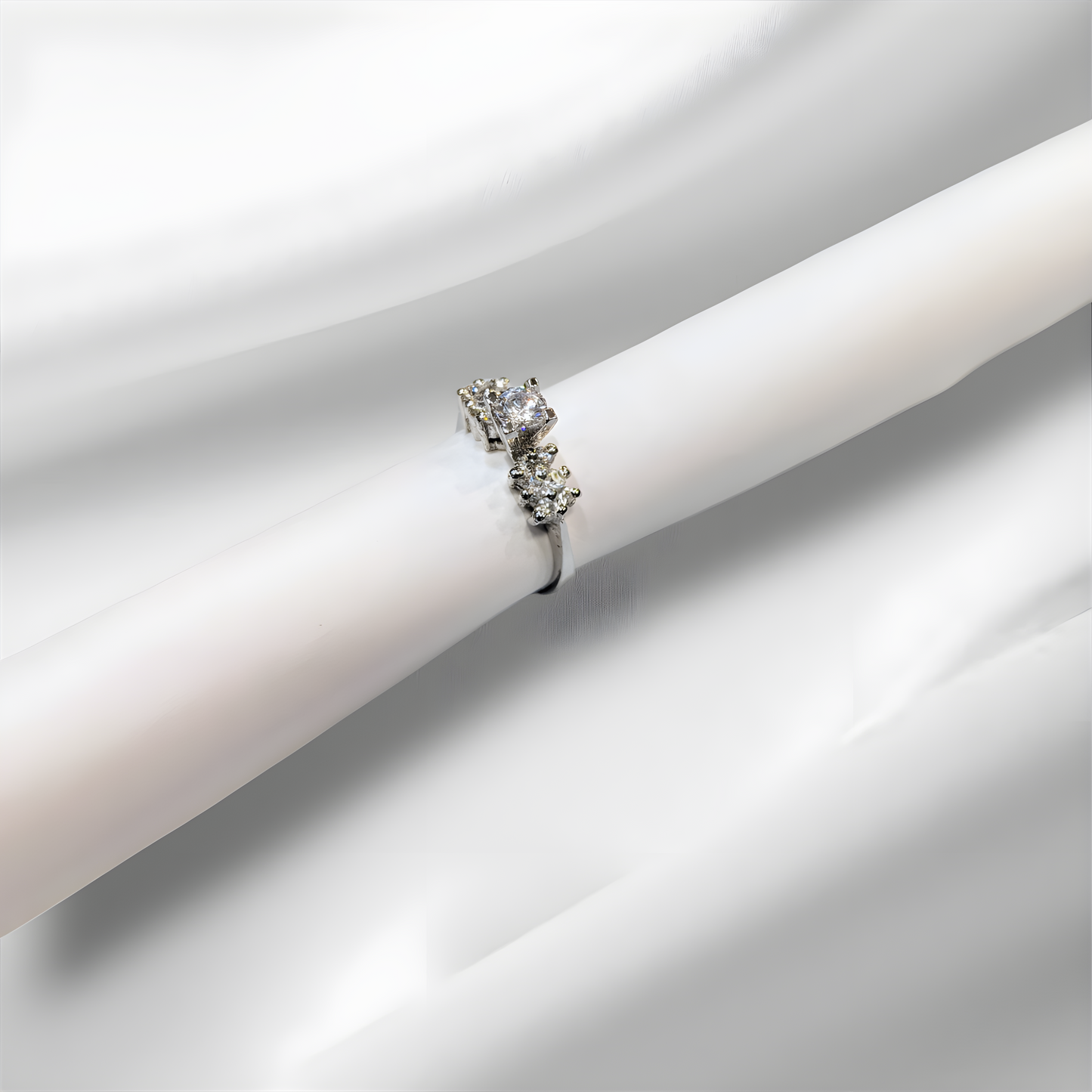 Solitaire Ring Sterling Silver