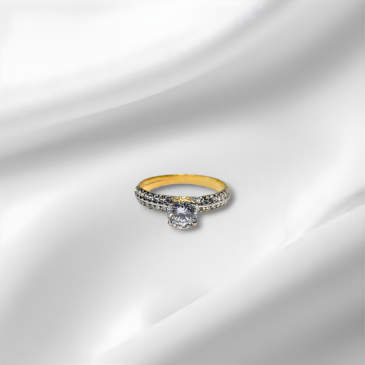 Solitaire Ring Sterling Silver