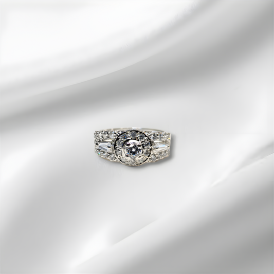 Solitaire Ring Sterling Silver